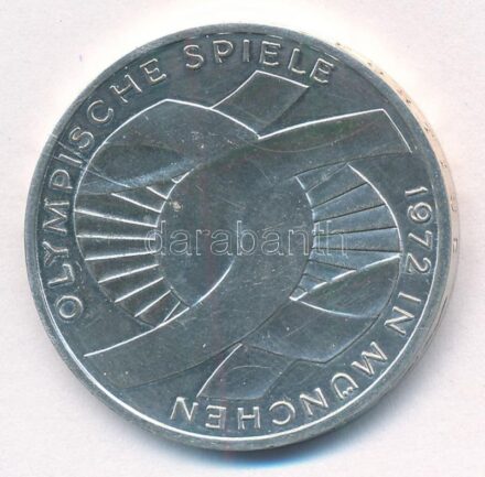 Német Szövetségi Köztársaság 1972G 10M Ag 'Olimpia-München / Csomó' T:1,1- Federal Republic Germany 1972G 10 Mark Ag 'Olymics Munich / Knot' C:UNC,AU Krause KM#131