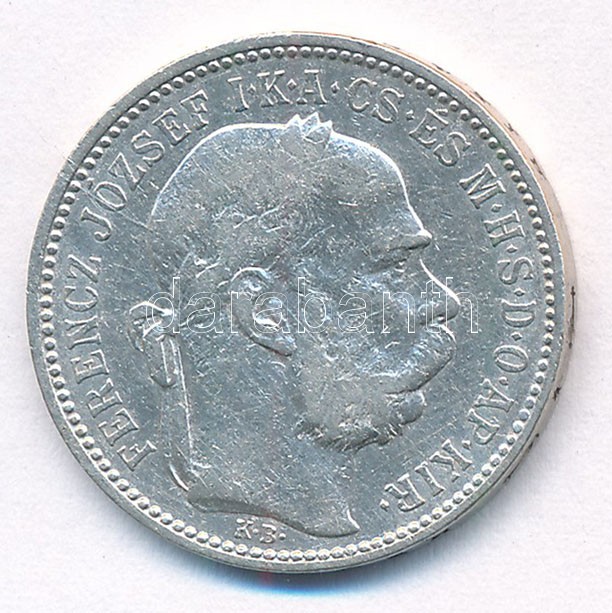 1893KB 1K Ag 'Ferenc József' T:2,2- Adamo K5