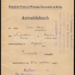 1912 Berlini Egyetem leckekönyve magyar személy részére - Image 2