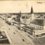 1919 Kecskemét, Fő tér, zsinagóga. Fekete Soma kiadása (EK)