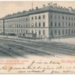 1904 Budapest I. Déli vaspálya Igazgatósági palotája, Déli vasútállomás, tehervagon / Südbahn-Directionsgebaude (EK)