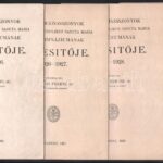 cca 1928 Az Angolkisasszonyok Budapesti Katholikus Leánylíceumának értesítői 7 db nyomtatvány