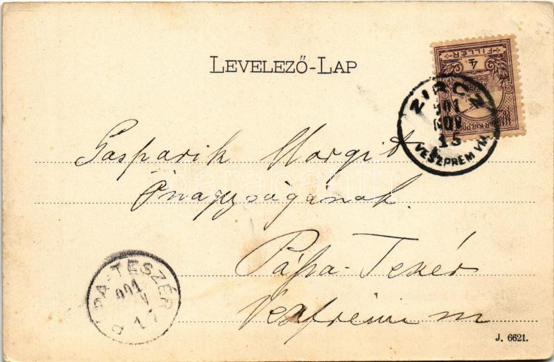 1901 Zirc. Jófejű Lajos kiadása - Image 2