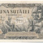 Románia 1947. 100L 'C.10 165390' T:III Romania 1947. 100 Lei 'C.10 165390' C:F Krause P#67