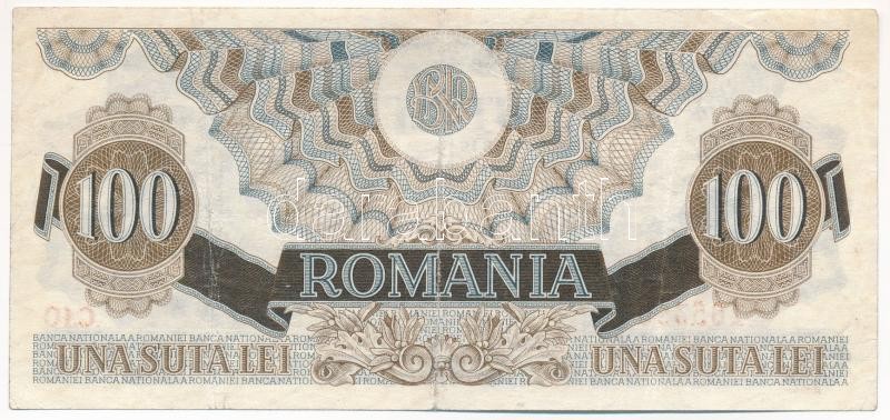 Románia 1947. 100L 'C.10 165390' T:III Romania 1947. 100 Lei 'C.10 165390' C:F Krause P#67 - Image 2