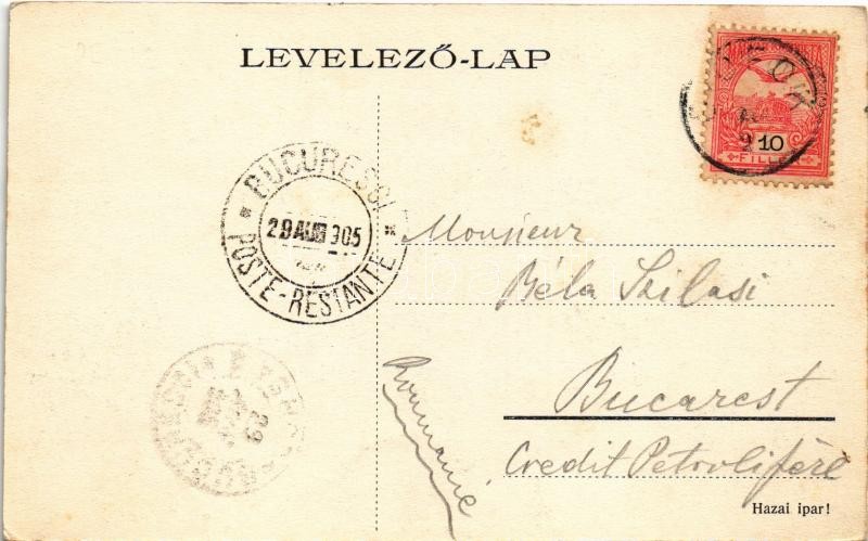 1905 Balaton, Üdvözlet a Balatonból. Strand, fürdőzők - Image 2