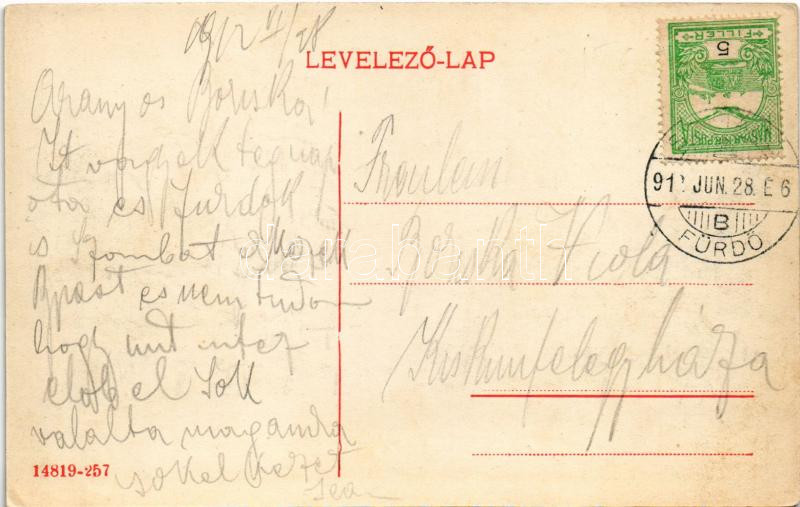 1912 Szliács, Sliac; Bellevue - Image 2