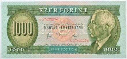 1983. március 25. 1000Ft 'A 17422234' T:I / Hungary March 25, 1983. 1000 Forint 'A 17422234' C:UNC Adamo F44