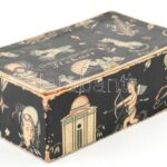 cca 1940 Stühmer csokoládés doboz, tervezte Kaeszné Lukáts Kató. 16x9x5 cm Kissé kopott