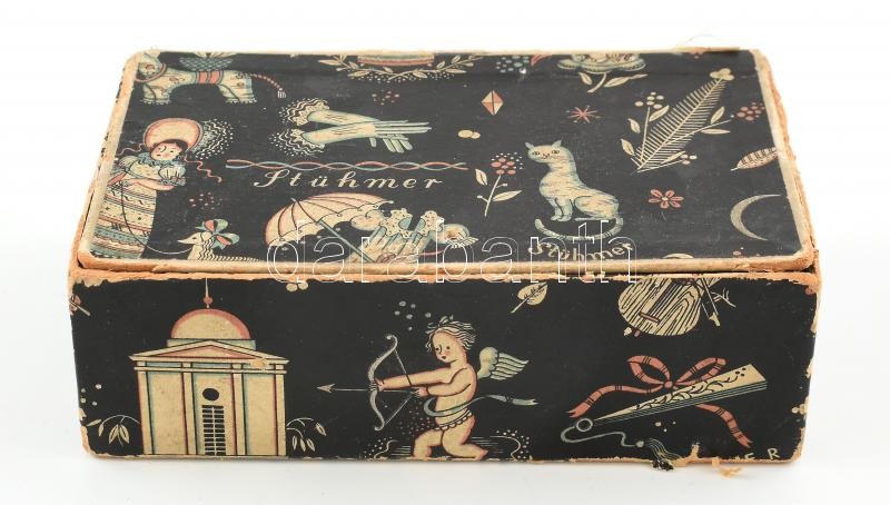 cca 1940 Stühmer csokoládés doboz, tervezte Kaeszné Lukáts Kató. 16x9x5 cm Kissé kopott - Image 2