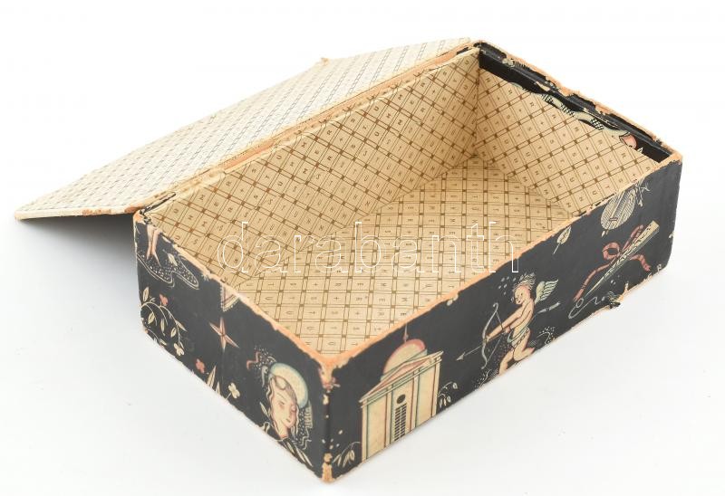 cca 1940 Stühmer csokoládés doboz, tervezte Kaeszné Lukáts Kató. 16x9x5 cm Kissé kopott - Image 3
