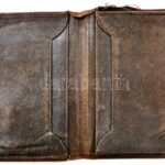 M. Kir. 310 Honvéd Gyalogezred ezüst jelvényes bőr tárca 19x8 cm - Image 2