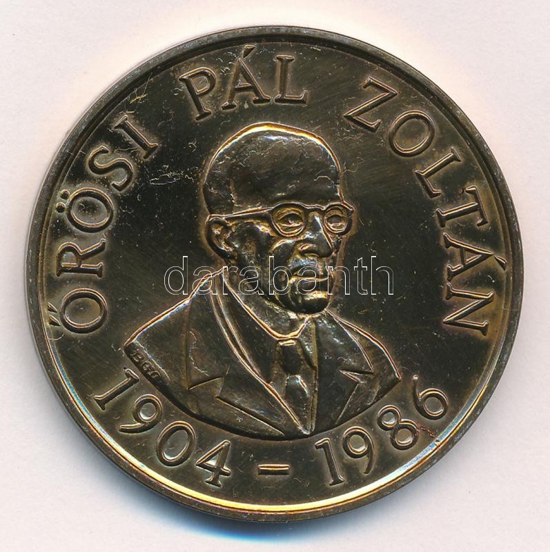 Bognár György (1944-) 1986. 'Őrösi Pál Zoltán' kétoldalas bronz emlékérem (42,5mm) T:2