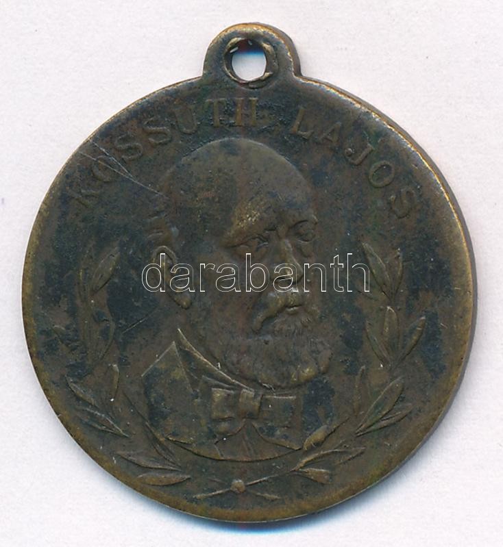 DN 'Kossuth Lajos / Szabadság, Egyenlőség, Testvériség 1848' Cu emlékérem (30mm) T:2-
