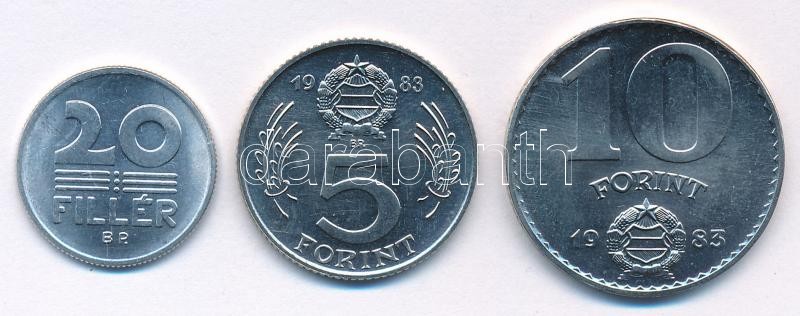 1983. 20f Al 'FAO' + 5Ft Ni 'FAO' + 10Ft Ni 'FAO' T:1,1- - Image 2