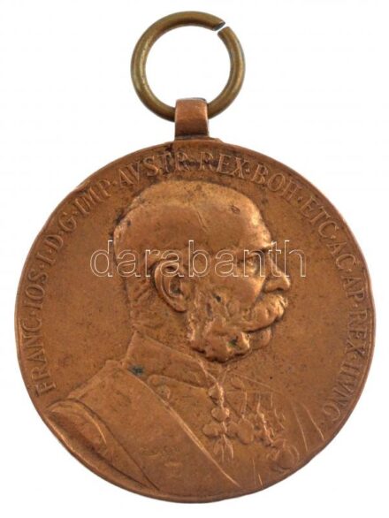 1898. 'Jubileumi Emlékérem a Fegyveres Erő Számára / Signum memoriae (AVSTR)' bronz kitüntetés mellszalag nélkül T:2 Hungary 1898. 'Commemorative Jubilee Medal for the Armed Forces' bronze decoration without ribbon C:XF NMK 249.