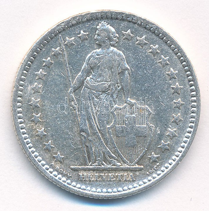 Svájc 1943. 2Fr Ag T:2 Switzerland 1943. 2 Francs Ag C:XF Krause KM#21 - Image 2