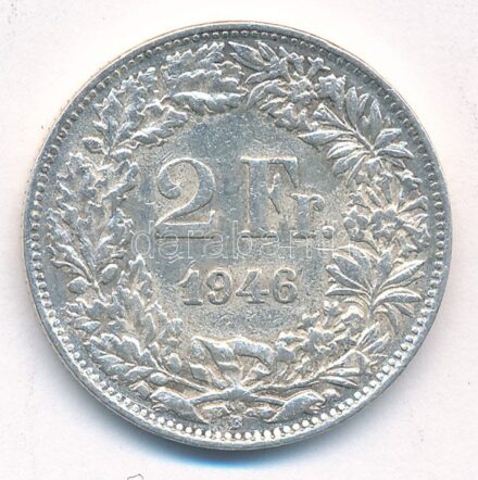 Svájc 1946. 2Fr Ag T:2,2- Switzerland 1946. 2 Francs Ag C:XF,VF Krause KM#21
