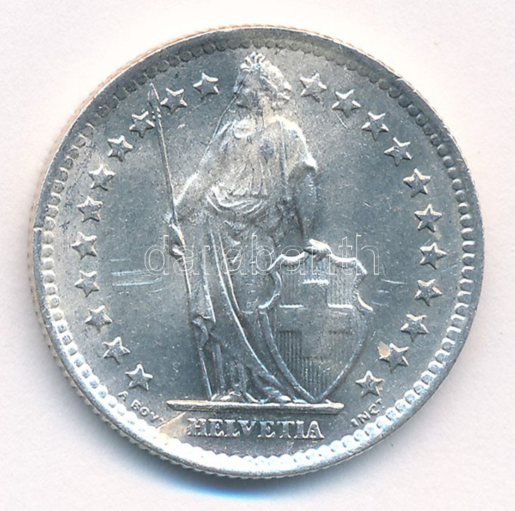 Svájc 1963. 2Fr Ag T:1-,2 Switzerland 1944. 2 Francs Ag C:AU,XF Krause KM#21 - Image 2