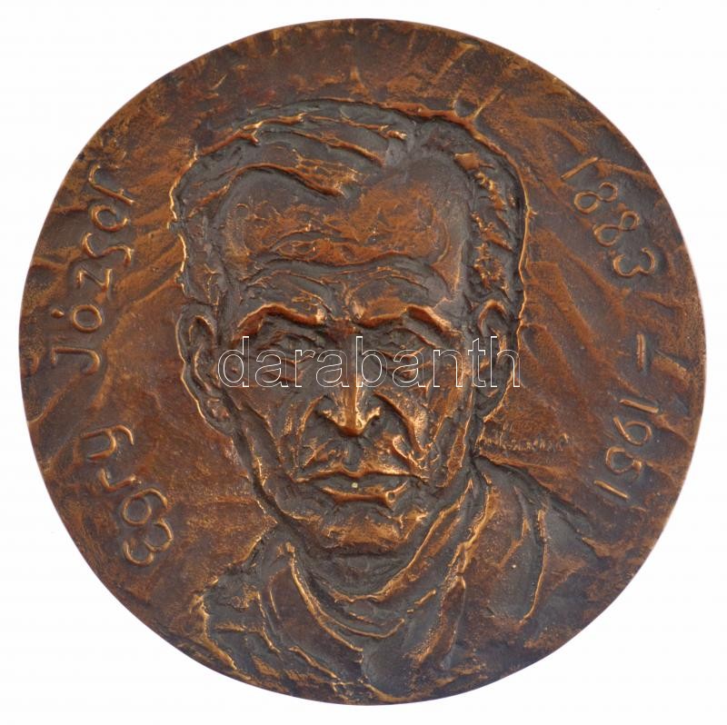 Kunvári Lilla (1897-1984) 1980. 'Egry József - 1883-1951' bronz plakett (125mm) T:1-