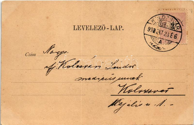 1899 (Vorläufer) Kolozsvár, Cluj; Vegytan intézet. Dunky fivérek / Institute of Chemistry (EK) - Image 2