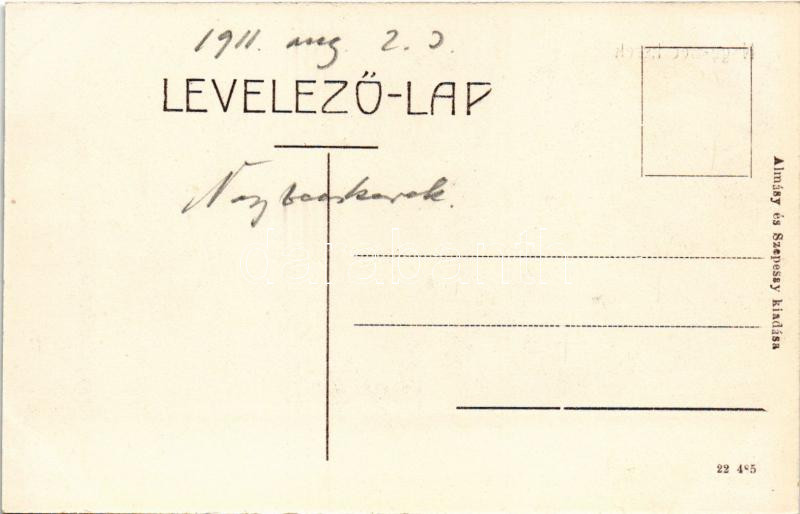 Nagybecskerek, Zrenjanin, Veliki Beckerek; Fő tér, utca, Kelemen M. és Tolveth Károly üzlete. Almásy és Szepessy kiadása / main street, shops - Image 2