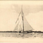 Osztrák-magyar haditengerészet matrózai vitorlás gyakorlat közben / K.u.K. Kriegsmarine Segelpraxis / WWI Austro-Hungary Navy mariners during sailing practice. No. 1908. Hipp, Hipp, Hurrah No. 1.