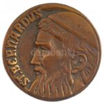 1943. 'Hegyi Szent Bernát Társulata / St. Bernardus' kétoldalas, öntött bronz emlékérem. Szign.: G (67mm) T:1-