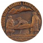1943. 'Hegyi Szent Bernát Társulata / St. Bernardus' kétoldalas, öntött bronz emlékérem. Szign.: G (67mm) T:1- - Image 2