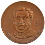 Csontos László (1925-2013) 1995. 'Wesselényi Miklós' egyoldalas, öntött bronz plakett, hátoldalon '25' és '1995 9 22' beütéssel (83mm) T:1-