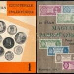 Dr. Bázlik László György: Magyar Papírpénzek - Pengő és Forint 1926-1973. Budapest 1974. + Juhász Andor: Modern ezüstpénzek, emlékpénzek. Budapesti Éremgyűjtők Egyesülete, Budapest, 1970. Használt állapotban, az egyik kötet