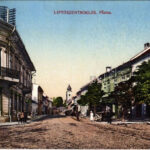 1916 Liptószentmiklós, Liptovsky Mikulás; Fő utca, üzlet / main street, shop