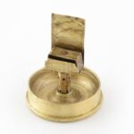 Lövegből készült gyufa tartó, jelzett, m: 10,5 cm