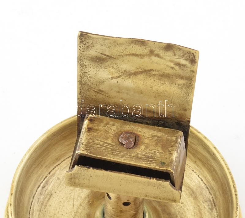 Lövegből készült gyufa tartó, jelzett, m: 10,5 cm - Image 2