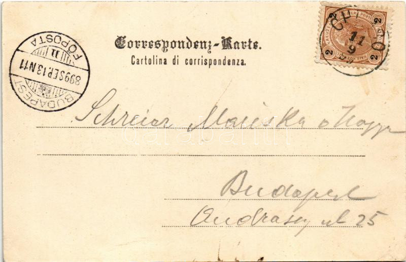 1899 (Vorläufer) Cres, Cherso; street. T. Stokel (r) - Image 2
