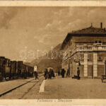 Tolmezzo, Tolmec, Tolmein; Stazione / railway station, locomotive, train