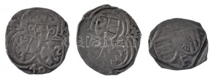Osztrák Államok / Salzburg ~16. század 1pf Ag (3xklf: 0,28g, 0,52g, 0,47g) T:2-3 Austrian States / Salzburg 16th century 1 Pfennig Ag (3xdiff: 0,28g, 0,52g, 0,47g) C:XF-F