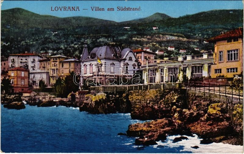 Lovran, Lovrana, Laurana; Villen am Südstrand / villas
