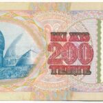 Kazahsztán 1993. 200T T:III folt Kazakhstan 1993. 200 Tenge C:F spot Krause P#14 - Image 2