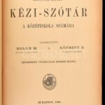 Magyar-latin kézi-szótár a középiskola számára. Szerk.: Holub M. és Köpesdy S. Bp., 1894., Lauffer Vilmos. Második kiadás. Kiadói kopott, foltos egészvászon-kötés. - Image 2