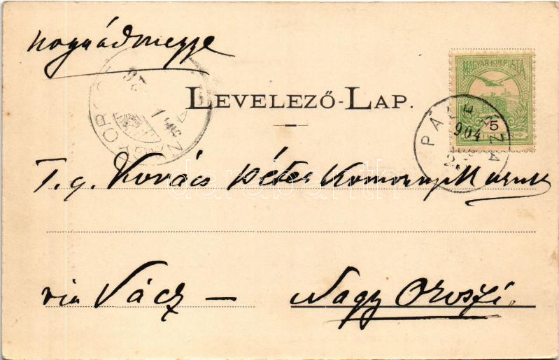 1904 Füzérradvány, Radvány; Gróf Károlyi László kastélya. Lövy Adolf kiadása - Image 2