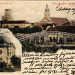 1903 Győr, Püspökvár, Vashíd, Zsinagóga. Képcsarnok Lipsitz S. kiadása (fl)