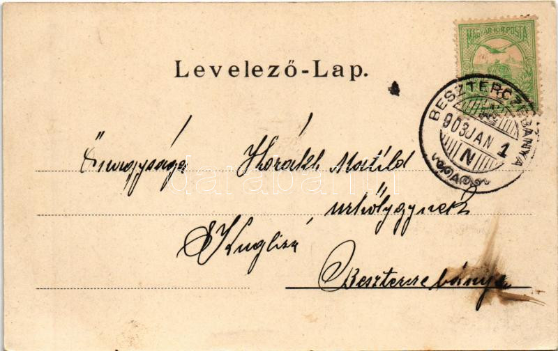 1903 Győr, Püspökvár, Vashíd, Zsinagóga. Képcsarnok Lipsitz S. kiadása (fl) - Image 2