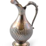 Ezüst (Ag/900) kiöntő, jelzett, m: 24 cm, nettó: 409g