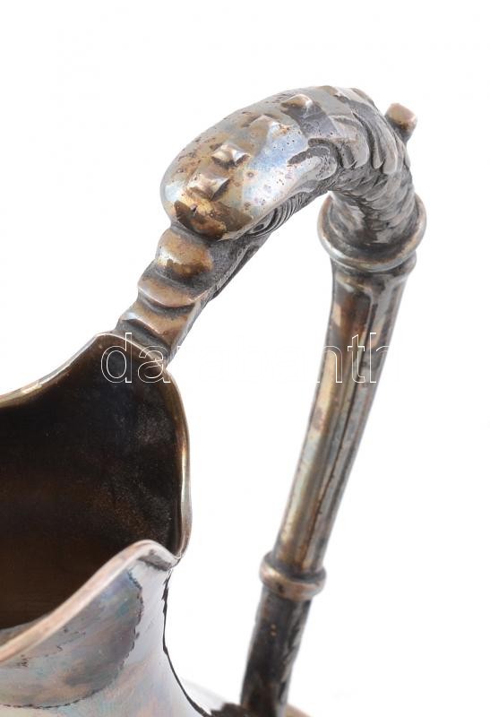 Ezüst (Ag/900) kiöntő, jelzett, m: 24 cm, nettó: 409g - Image 2