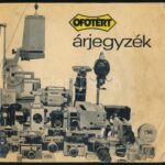 cca 1970 Ofotért árjegyzék, fekete-fehér képekkel illusztrált, kissé viseltes borítóval + 1. sz. fényképezőgép tájékoztató