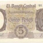Argentína 1960-1962. 5P '68.121.277 A' T:I- folt Argentina 1960-1962. 5 Pesos '68.121.277 A' C:AU spot Krause P#275c