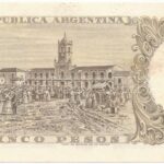 Argentína 1960-1962. 5P '68.121.277 A' T:I- folt Argentina 1960-1962. 5 Pesos '68.121.277 A' C:AU spot Krause P#275c - Image 2