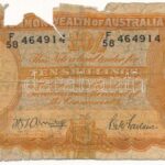 Ausztrália DN (1941-1948) 10Sh T:IV anyaghiány Australia ND (1941-1948) 10 Shillings C:G material error Krause P#25