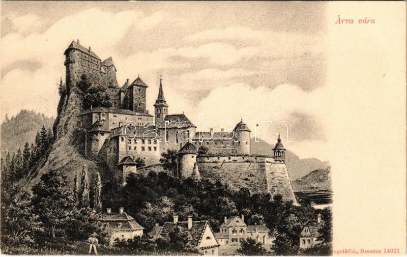 Árvaváralja, Oravsky Podzámok; Árva vára / Oravsky zámok / Schloß Árva / castle